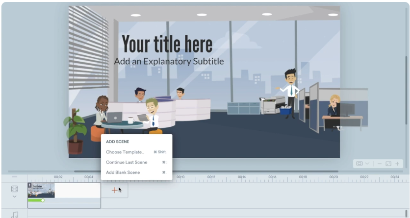 vyond animation tool dashboard